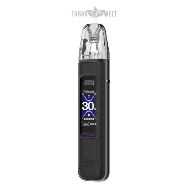 Oxva Xlim Pro 3 Kit Black Leather Pod System Side Oxva Xlim Pro 3 Kit Black Leather Pod System Side