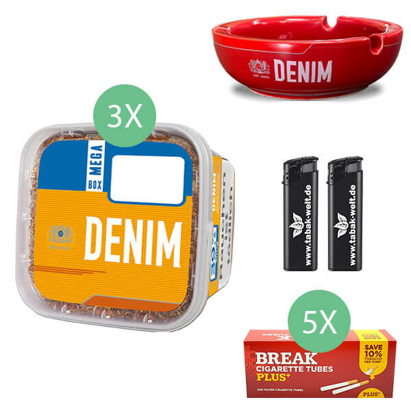 3 x Denim Mega Box mit 1000 Break Plus Hülsen
