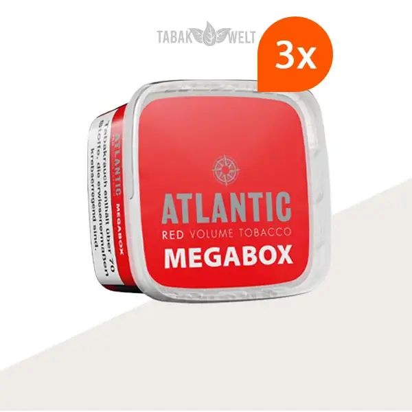 Atlantic Red Premium Volumentabak 3x Mega Box