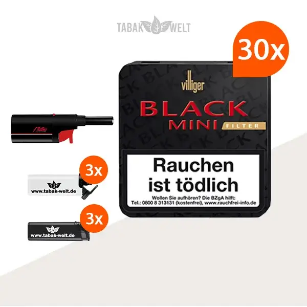 30x-villiger-black-mini-sumatra-filter-mit-feuerzeugen