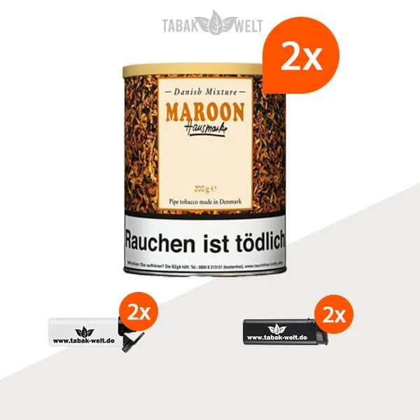 danish-mixture-maroon-pfeifentabak-2x-dose-mit-feuerzeuge