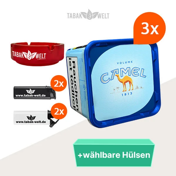 camel-blue-volumentabak-3x-eimer-mit-waehlbaren-huelsen-und-glas-aschenbecher camel-blue-volumentabak-3x-eimer-mit-waehlbaren-huelsen-und-glas-aschenbecher
