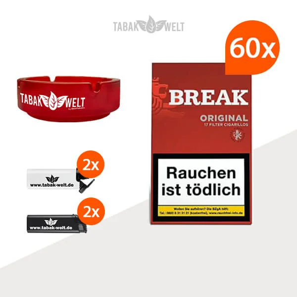 60x Break Red Zigarillos mit Filter 60x Break Red Zigarillos mit Filter