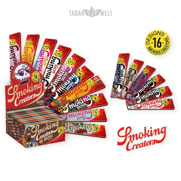 Smoking Blättchen Creators Kollektion Brown King Size Tips