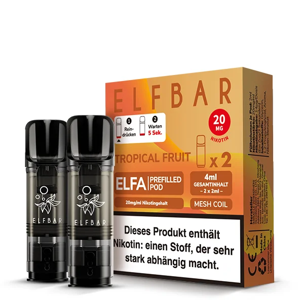 Elfbar Elfa 20mg Tropical Fruit Pod für E-Zigarette