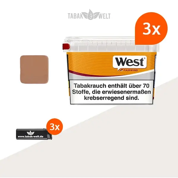 west-yellow-volumentabak-3x-mega-box-mit-tabakbefeuchter