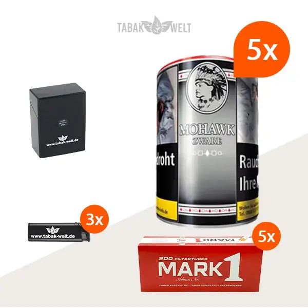 mohawk-zware-feinschnitt-tabak-5x-dose-mit-1000-king-size-huelsen-und-etui