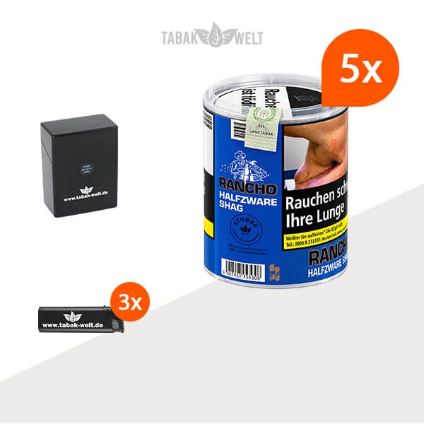 Rancho Halfzware 5er-Pack mit fünf Dosen und Etui
