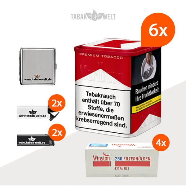 marlboro-red-feinschnitt-tabak-6x-dose-mit-etui-und-1000-filterhuelsen