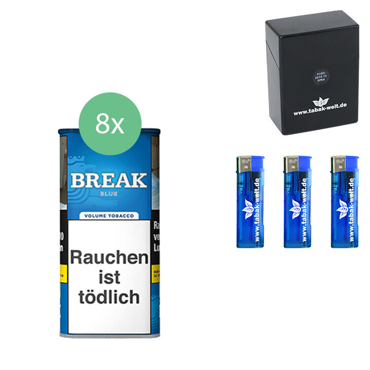 Break Blue / Blau 8 x 100g mit Etui