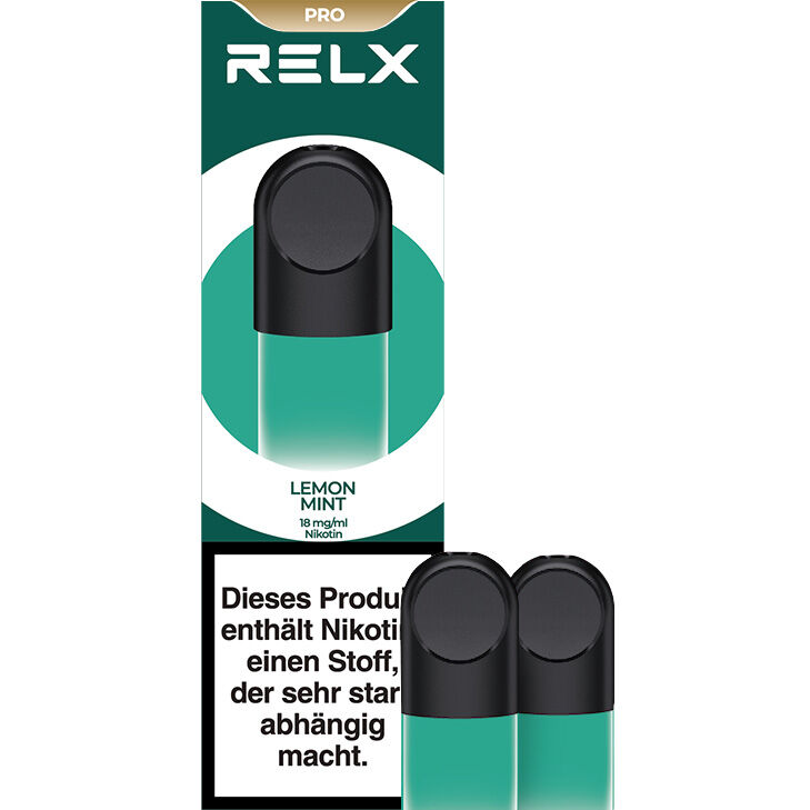 Relx Pod Pro e-Zigaretten Zesty Menthol / Lemon Mint 2 x 18mg 