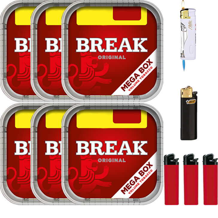 Break Original 6 x 150g mit Feuerzeuge