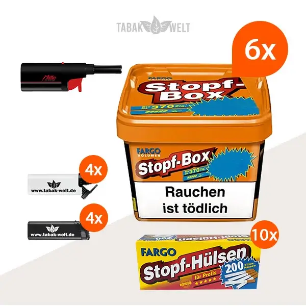 fargo-orange-volumentabak-6x-stopf-box-mit-2000-stopf-huelsen