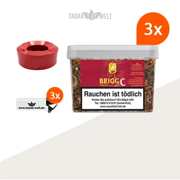 brigg-c-cherry-pfeifentabak-3x-eimer-mit-aschenbecher