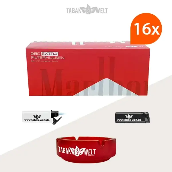 16x-marlboro-red-extra-filterhuelsen-250er-4000-stueck-mit-aschenbecher