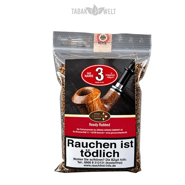 No Name No. 3 Ready Rubbed Pfeifentabak – 100 g