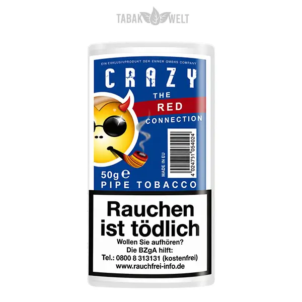 Crazy Red Cherry Pfeifentabak im Pouch – Pfeifentabak mit Kirscharoma