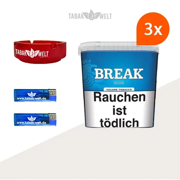 break-blue-volumentabak-3x-giga-box-mit-glas-aschenbecher