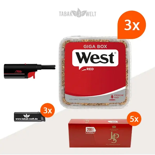 west-red-volumentabak-3x-giga-box-mit-1000-jps-filterhuelsen