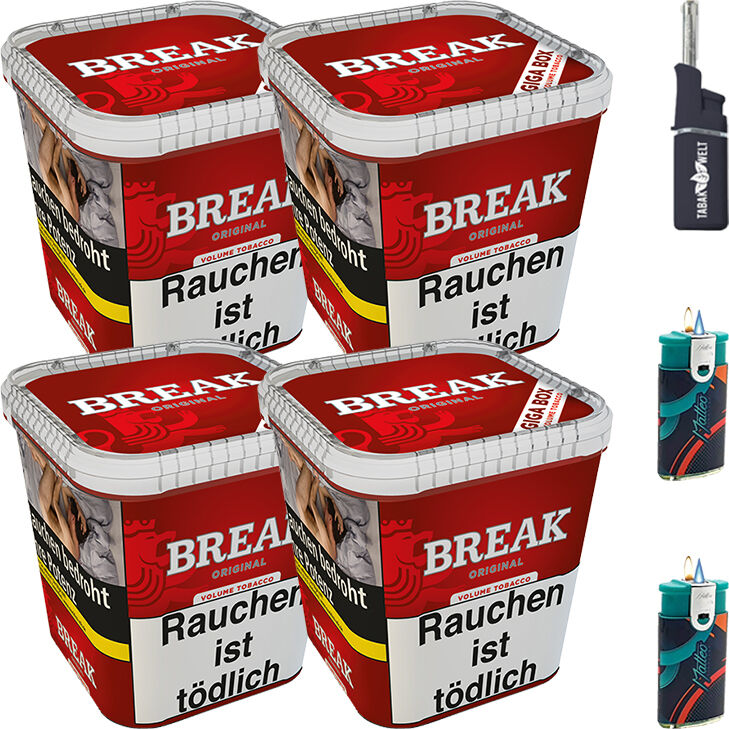 Break Original 4 x 215g mit Feuerzeuge