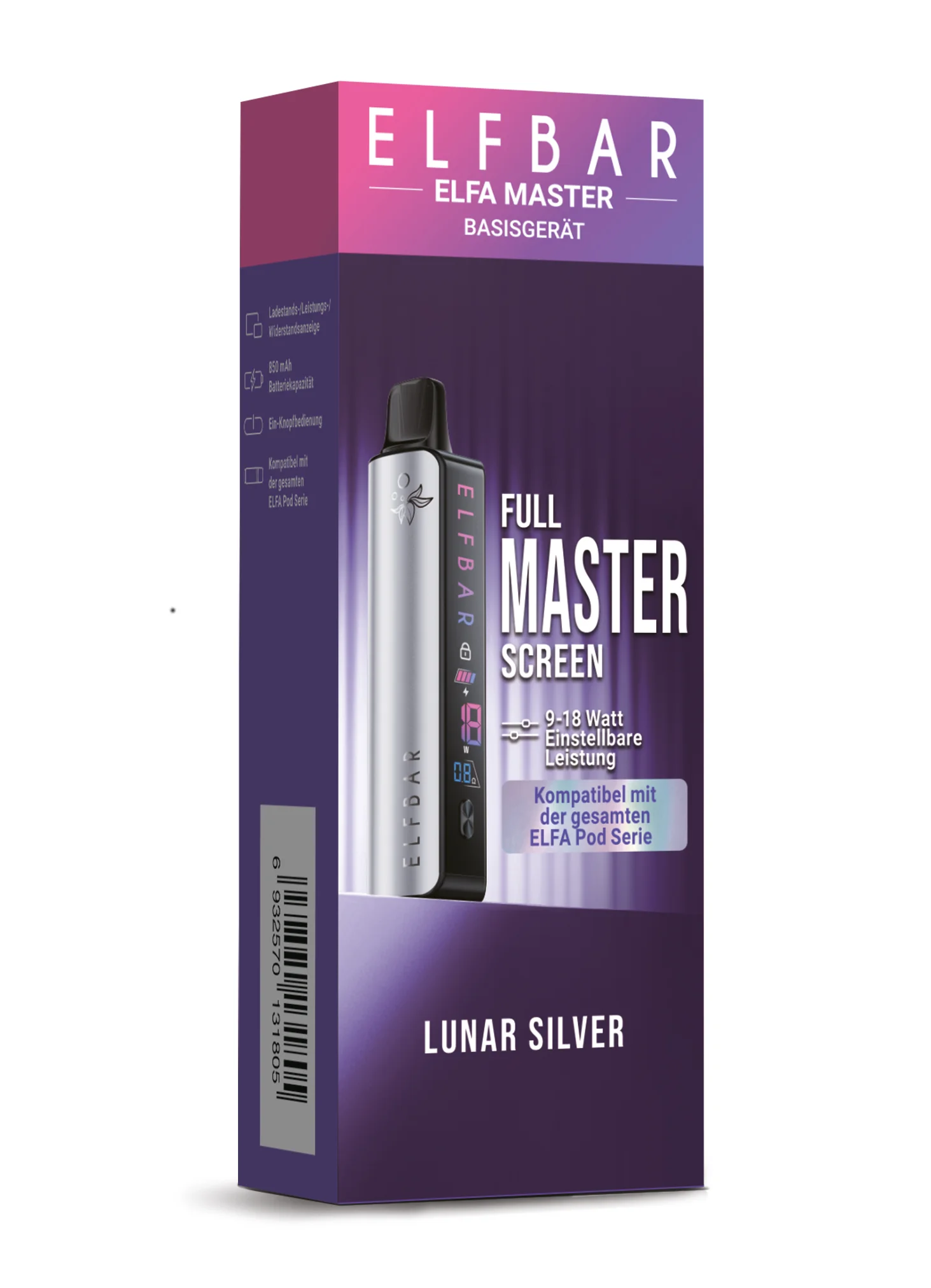 Elfbar Elfa Master Lunar Silver E-Zigarette