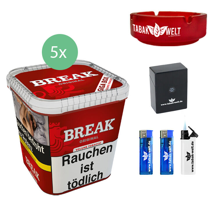 5x Break-Eimer etui-asche-glass