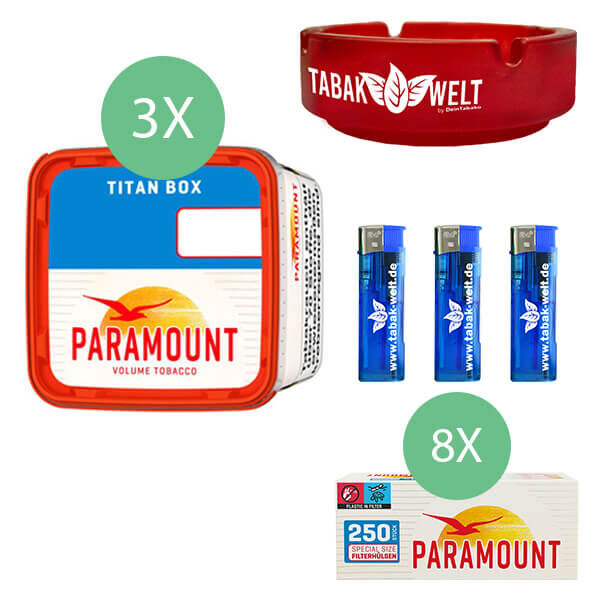 3 x Paramount Titan Box mit 1000 Paramonut Hülsen