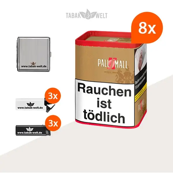 pall-mall-authentic-red-feinschnitt-tabak-8x-dose-mit-feuerzeugen-und-etui