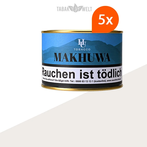HU Tobacco Makhuwa Pfeifentabak – 5 Dosen im Set