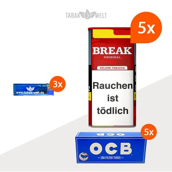 break-volumentabak-original-5x-dose-mit-1000-huelsen-und-feuerzeugen