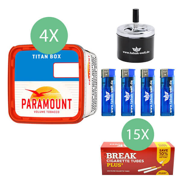 4 x Paramount Titan Box mit 3000 Break Plus Hülsen