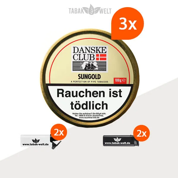 danske-club-sungold-pfeifentabak-3x-dose-mit-feuerzeuge