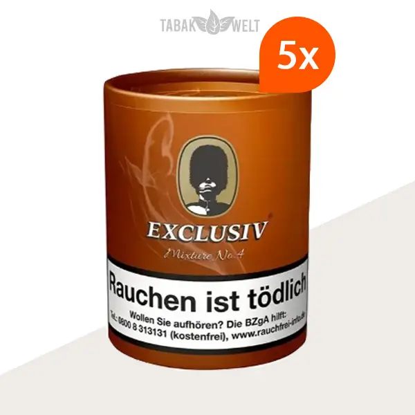 Exclusiv Mixture No.4 Cavendish Pfeifentabak 5x Dose XL