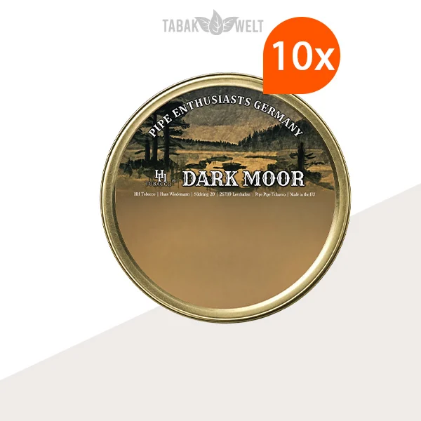 HU Tobacco Dark Moor Pfeifentabak 10 Dosen