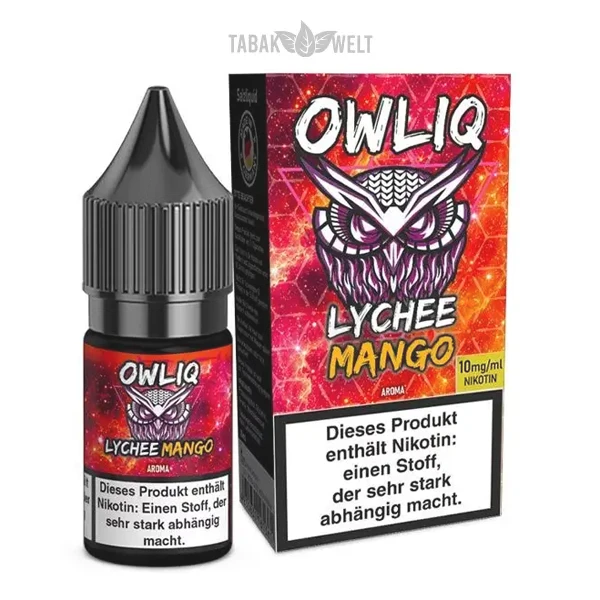 OWLIQ E-Liquid Lychee Mango 10ml, 10mg/ml