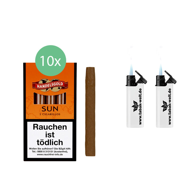 Handelsgold Sweet Zigarillos Sun 10 x 5 Stück