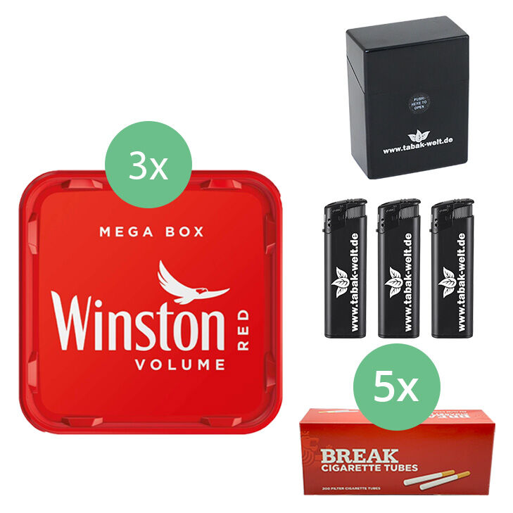 Winston TAbak 3 x Mega Box mit 1000 Hülsen