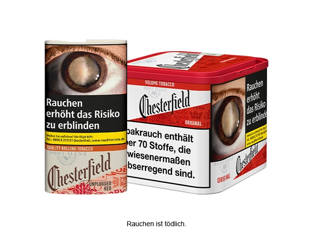 chesterfield tabak ohne zusaetze
