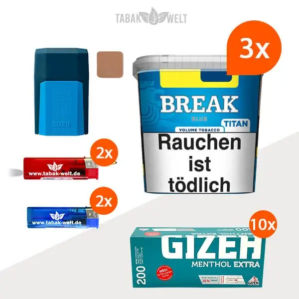 3x-break-titan-blue-box-mit-menthol-extra-huelsen-und-gizeh-etui-tw