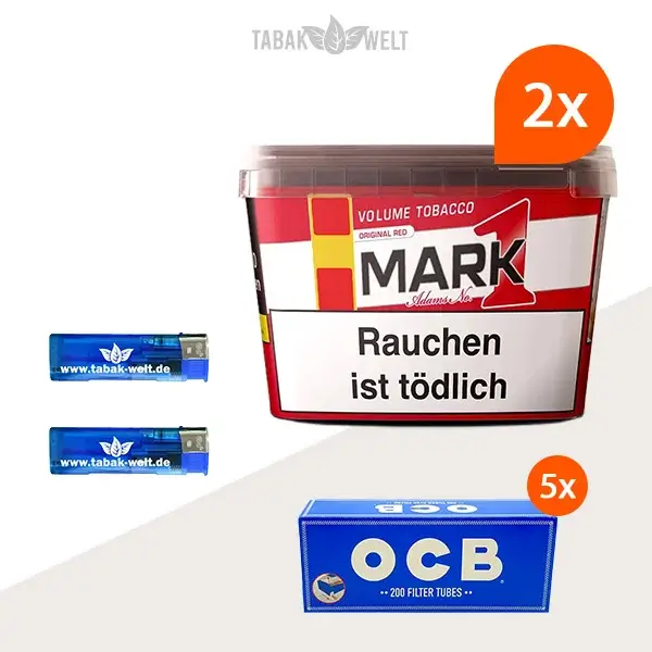 mark-1-red-volumentabak-2x-mit-1000-ocb-huelsen-und-feuerzeugen