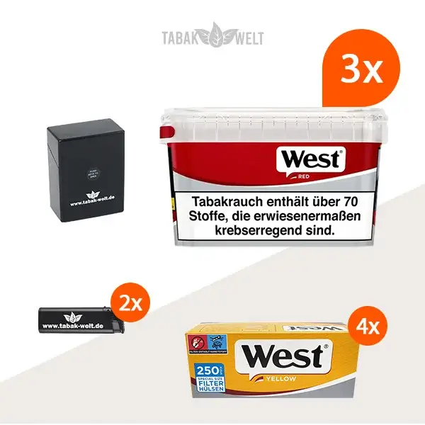 west-red-volumentabak-3x-mega-box-mit-1000-special-size-huelsen-und-etui