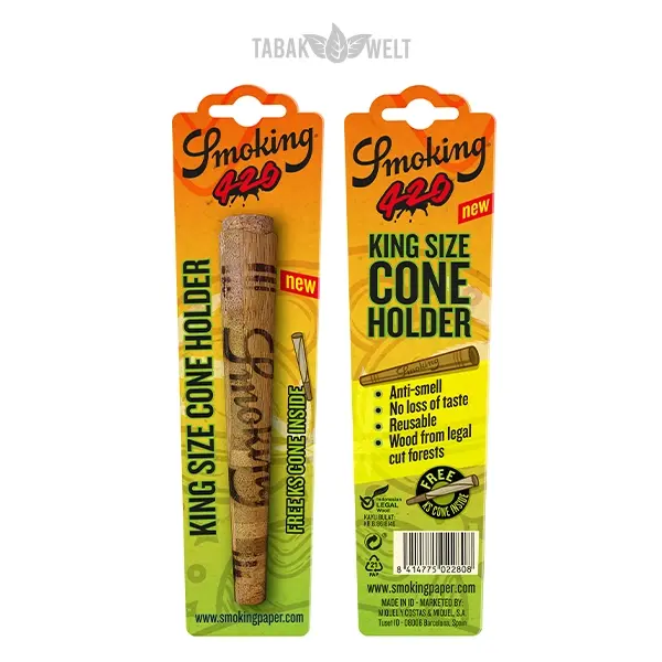 Smoking 420 Cone Holder Holz King Size