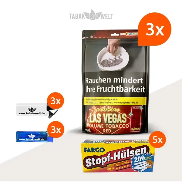 las-vegas-red-volumentabak-3x-beutel-mit-1000-filterhuelsen