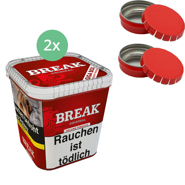Break Original 2 x 215g mit Aschenbecher