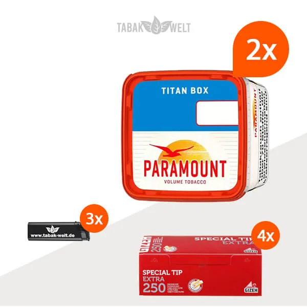 paramount-volumentabak-2x-titan-box-mit-1000-special-tip-extra-huelsen