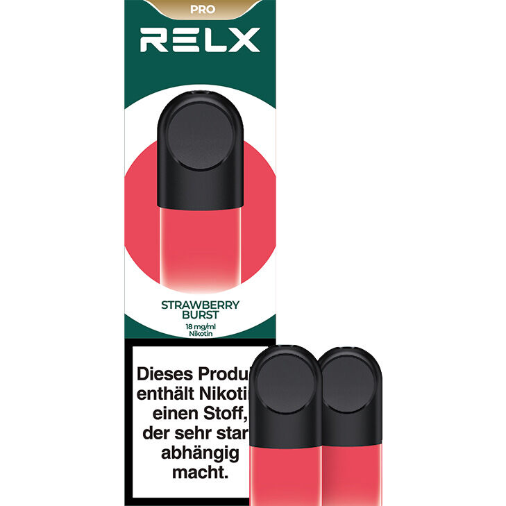 Relx Pod Pro e-Zigaretten Gardens Heart / Strawbrry burst 2 x 18mg 