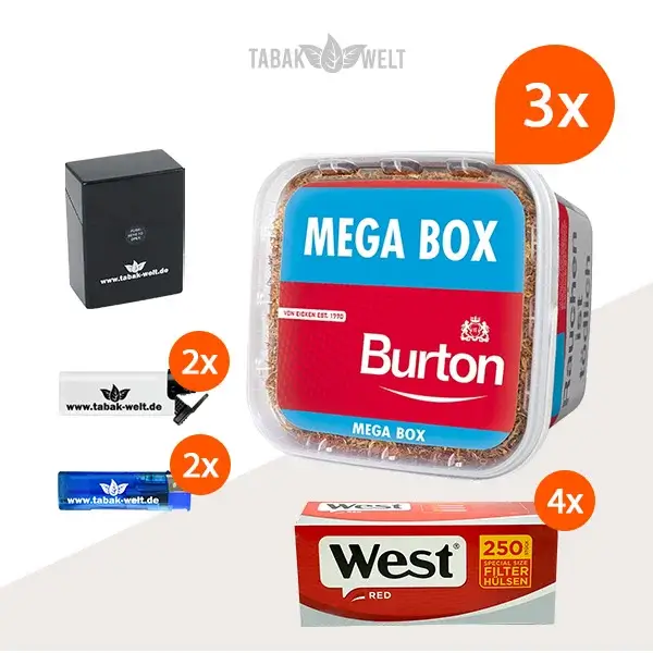 burton-red-volumentabak-3x-mega-box-mit-1000-special-size-huelsen-und-etui