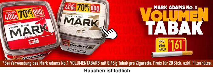 mark adams no1 volumentabak kaufen