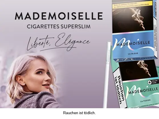 mademoiselle cigarette Mademoiselle Zigaretten online kaufen: Elegant & Superslim