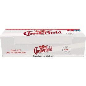 Tabak Sparen Hülsen Smoking Filterhülsen 200er Box - Extra Langer Filter King Size Zigarettenhülsen 200er Box